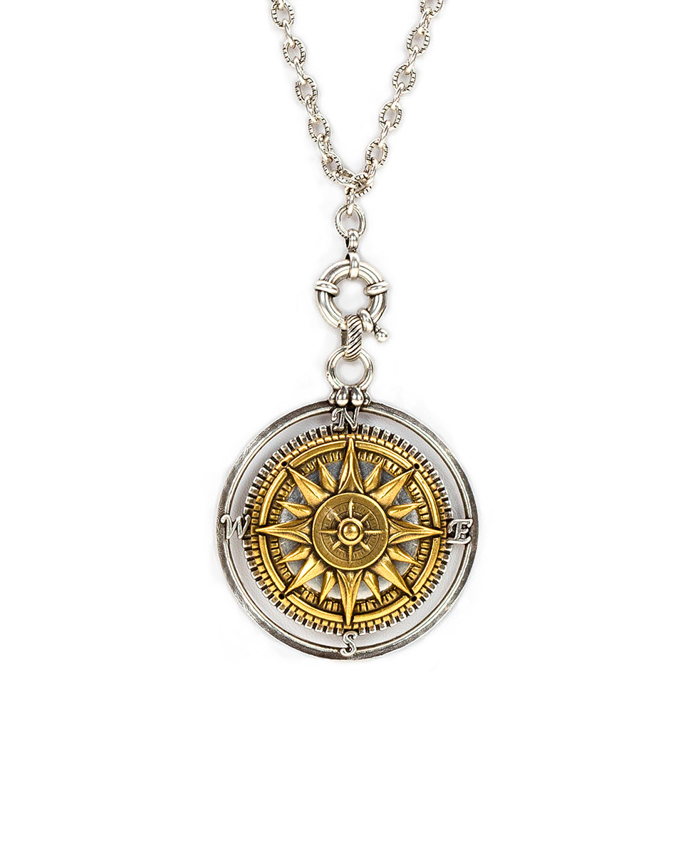 Compass Pendant - Gold Vermeil – Flex Culture Sydney
