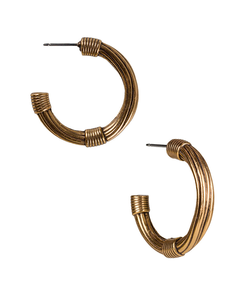 Wrapped Wire Hoop Earrings  - Not So Basics