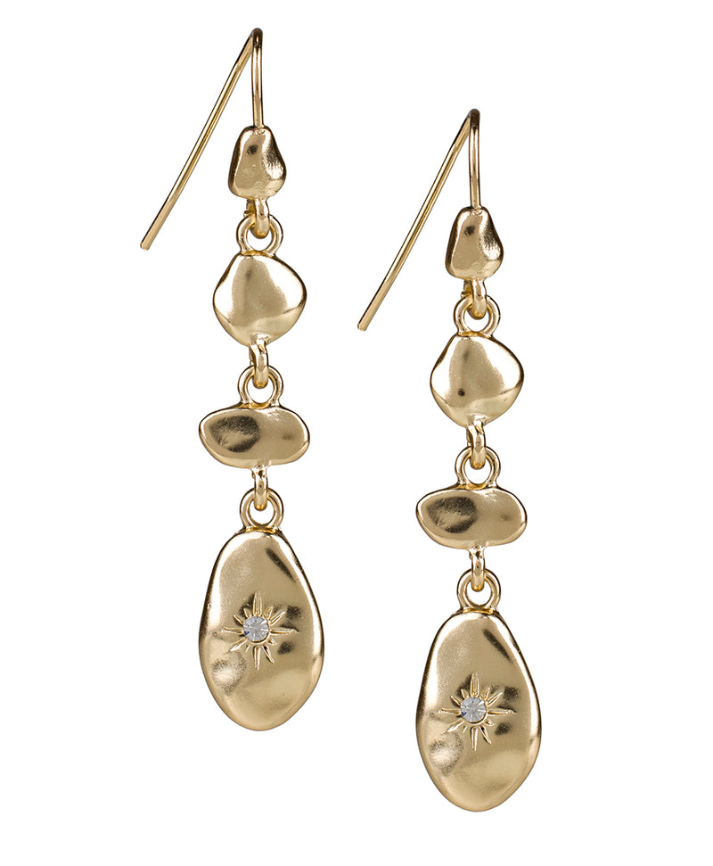 Drop Earrings -  Hammered Collection