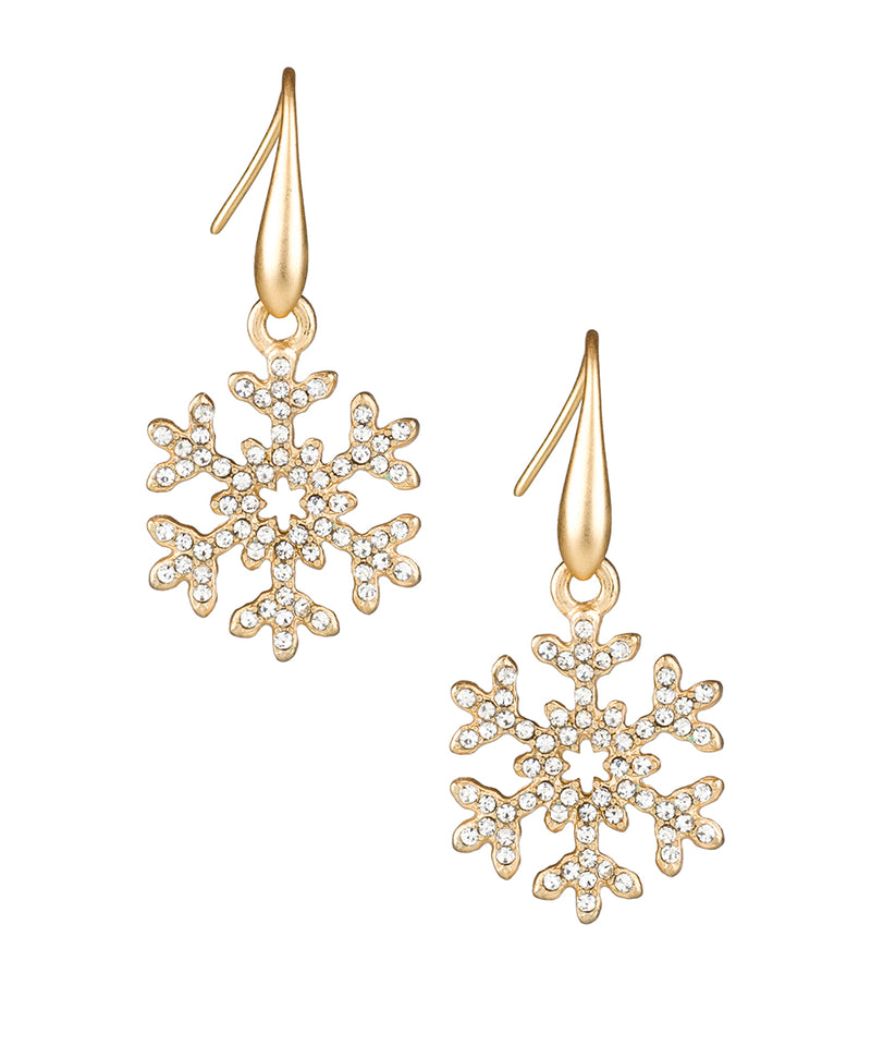 Snowflake Drop Earrings - Holiday Memories