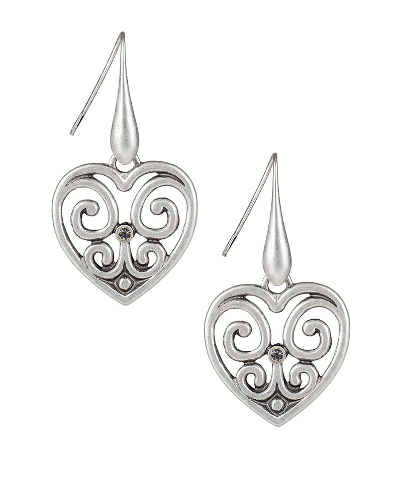 Heart Drop Earrings -Remember The Moments