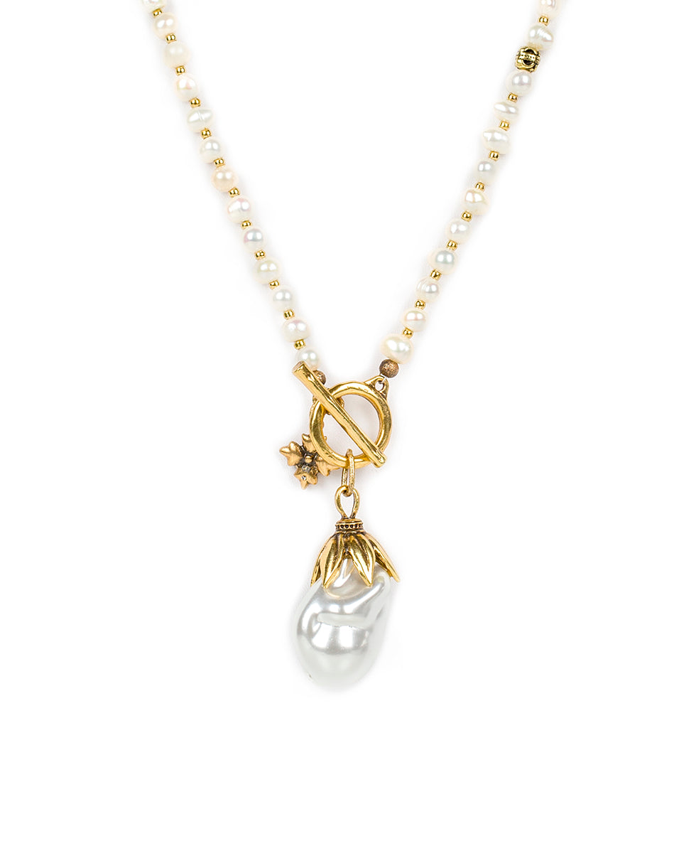 Buy SHREE HANUMAN ENTERPRISES Pearl Necklace Adjustable Necklace  Handcrafted Rose Gold Plated Designer 7.87
