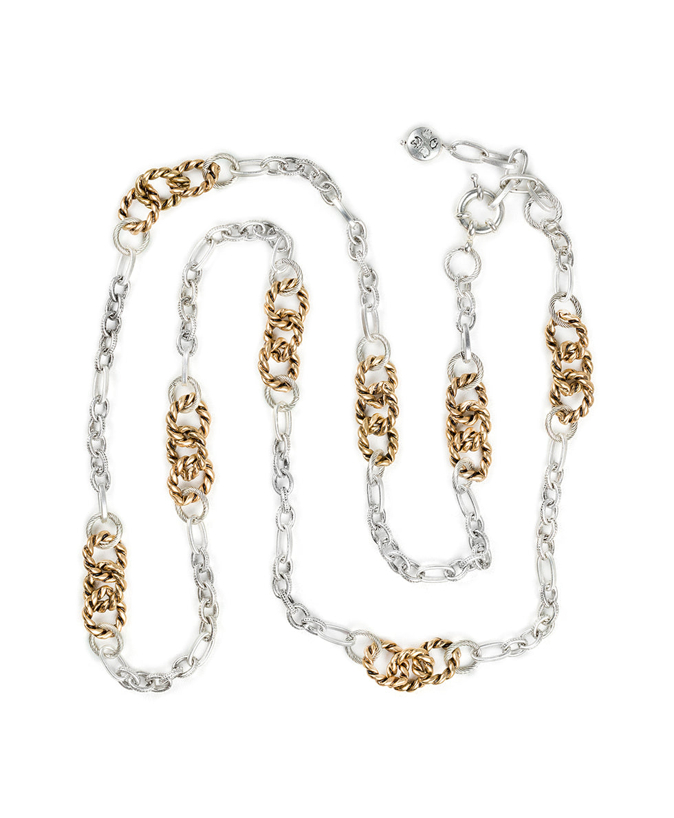 Station Necklace - Rope Ring - mix - by Patricia Nash - View 1 of 3