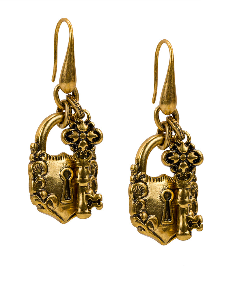 Lock & Key Floret Earrings