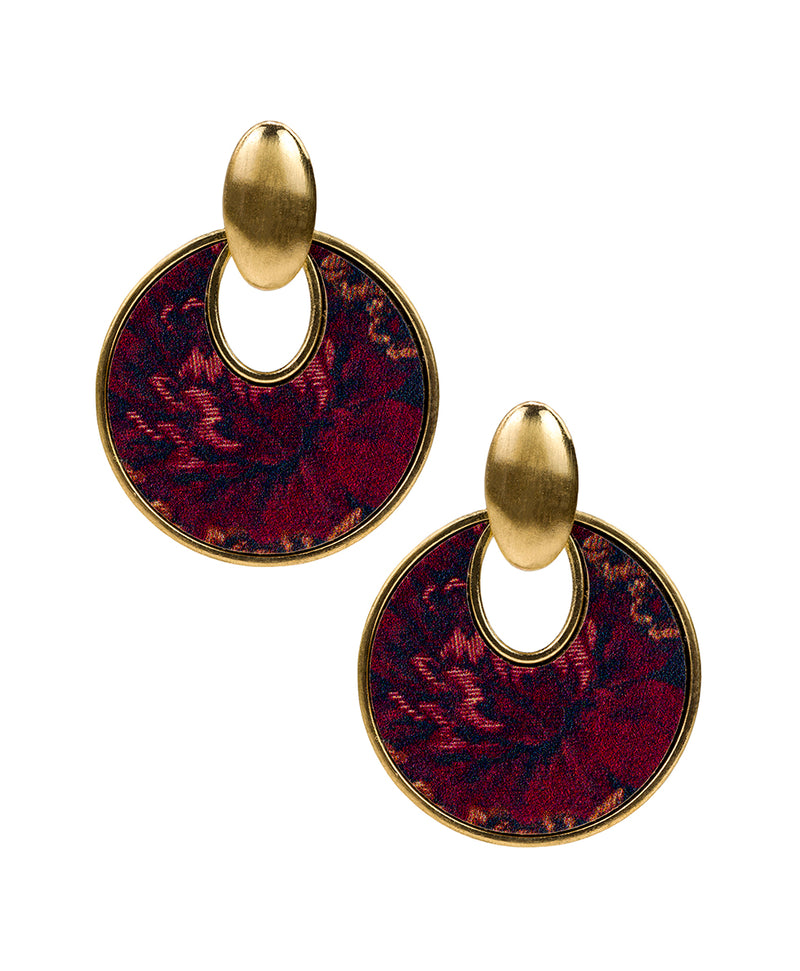 Simone Doorknocker Earrings - Fall Tapestry
