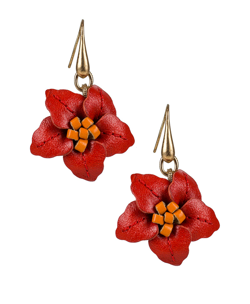 Zarina Post Drop Earrings - Tropical Flower