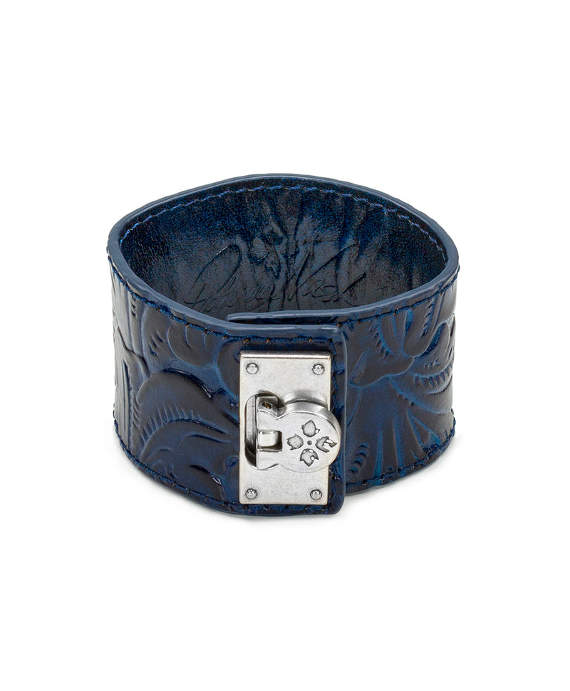 Irena Midnight Blue Leather Cuff