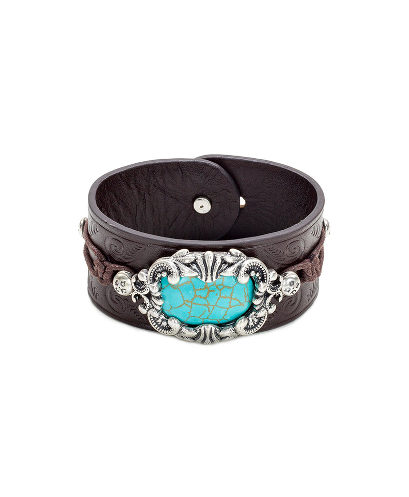Lucinda Turquoise Cuff - Silver Ox