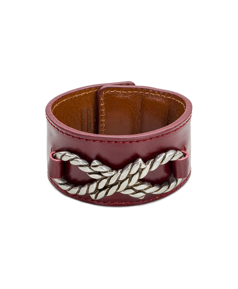 Amabel Cuff - Patent Berry Red