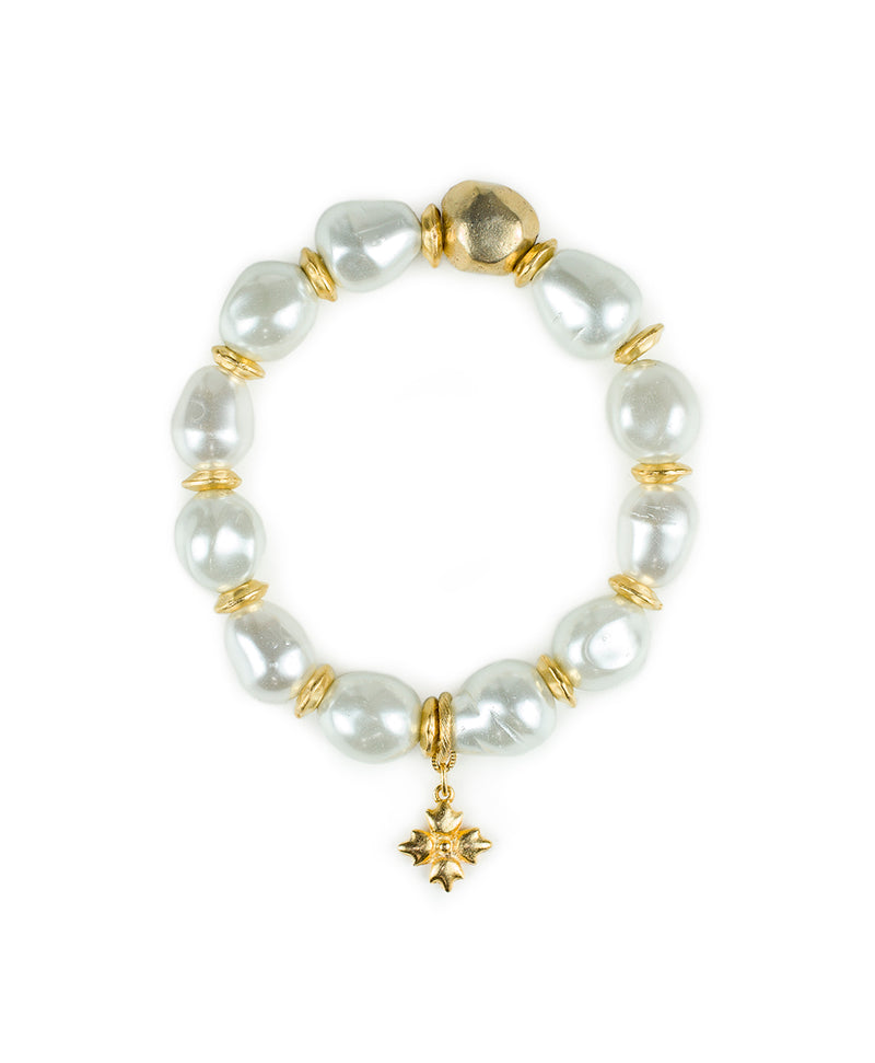 Pearl Stretch Bracelet - Autumn Pearl