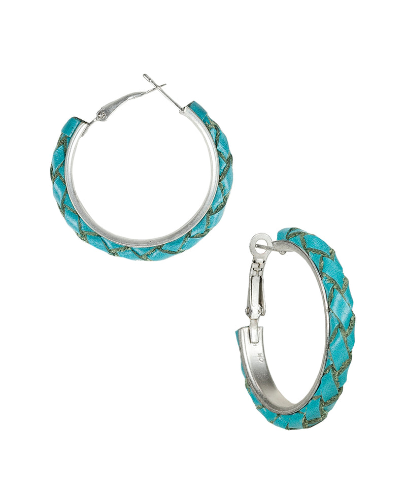 Colette Hoops - Braided Leather