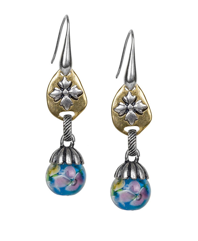 Floral Dangle Earrings - Jewelry Box