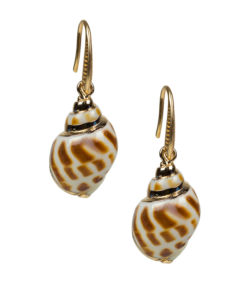 Scotch Bonnet Shell Drop Earring - Oceanic Collection