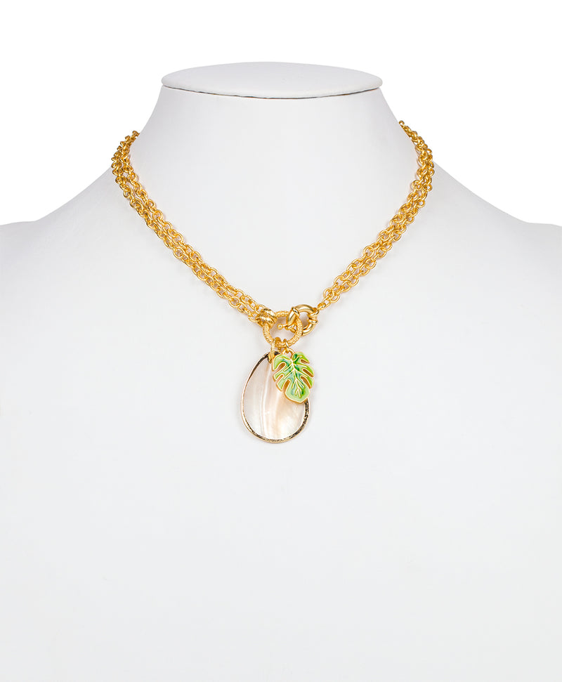 Mother of Pearl Convertible Necklace - Rainforest Collection