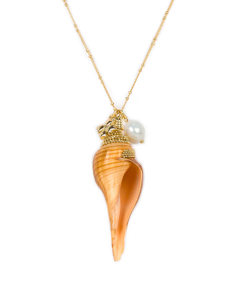 Tulip Shell Pendant Necklace - Oceanic Collection