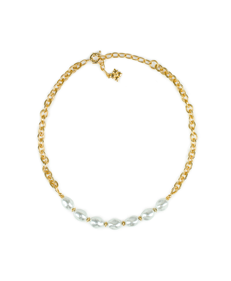 Pearl Link Necklace - Autumn Pearl