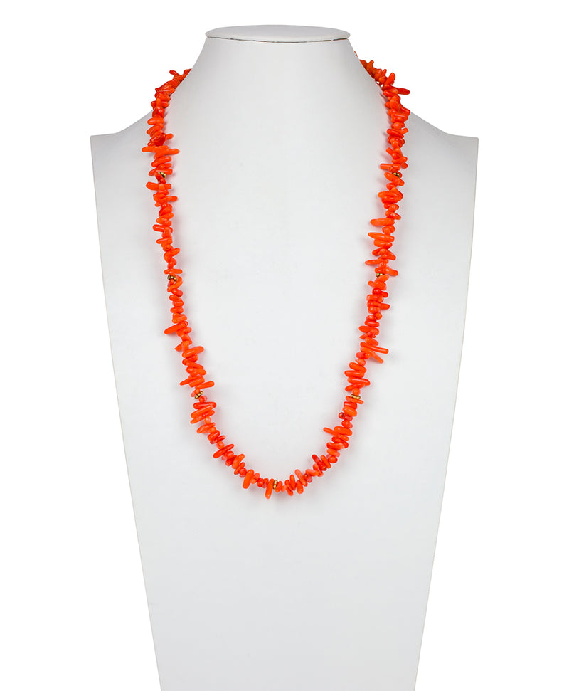 Coral Long Necklace - Southwestern Skies