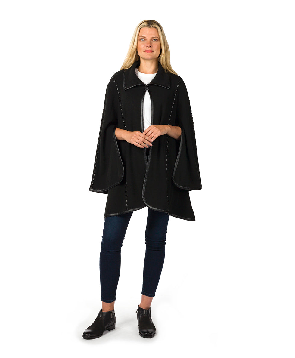 Sleeved Cape - Vintage - by Patricia Nash - View 1 of 8
