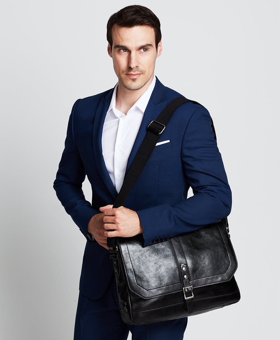 Male - Messenger II Bag - Heritage - black - by Patricia Nash - View 5 of 5