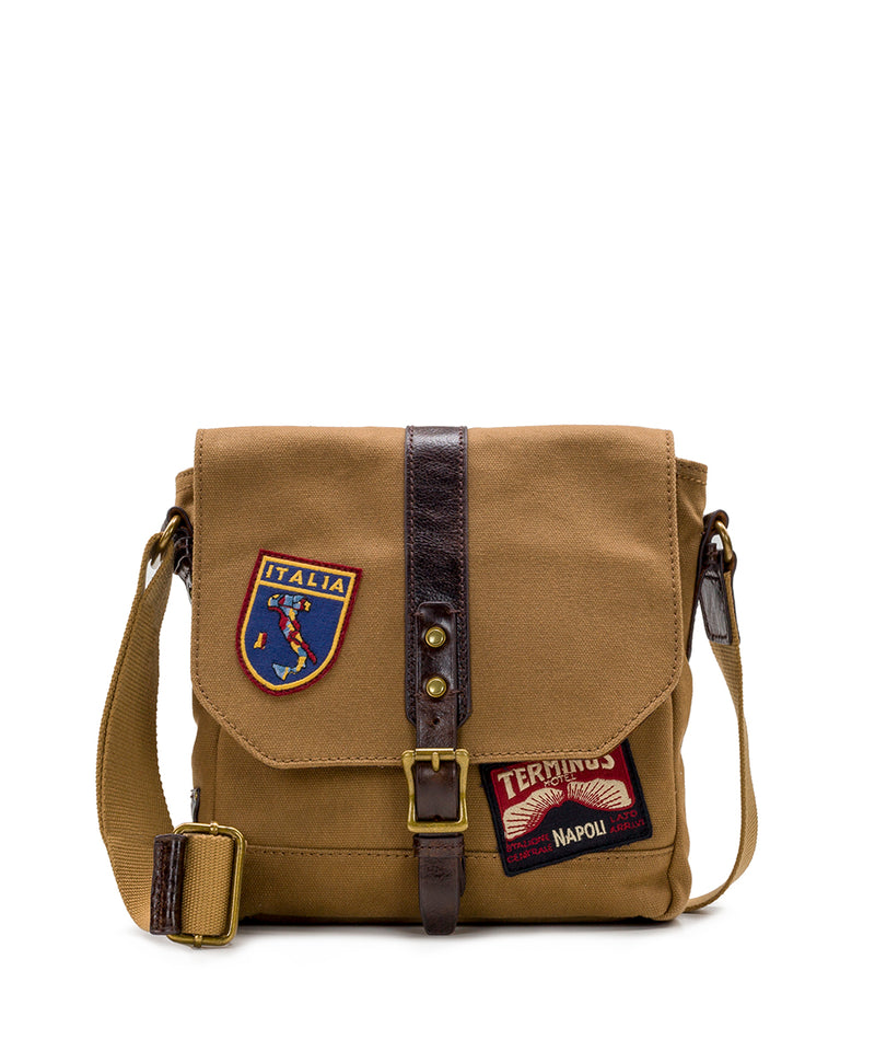 North/South Crossbody - Travelers Canvas Patch