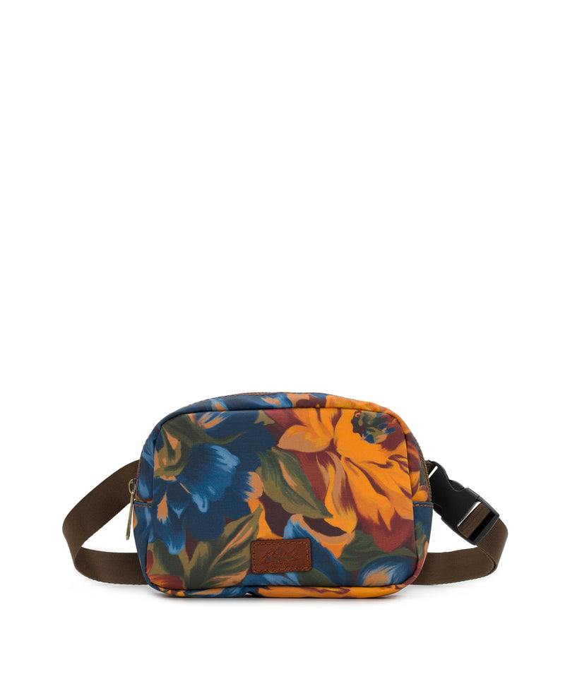 Tremezzo Belt Bag - Patina Coated Linen Canvas Marigold Harvest