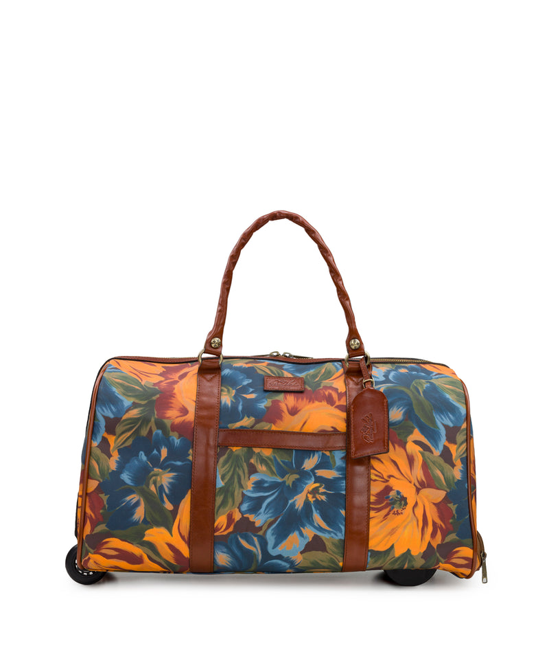 Avola Trolley Bag - Patina Coated Linen Canvas Marigold Harvest
