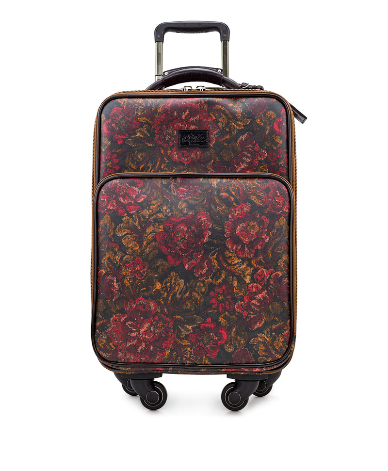 Vettore Trolley - Patina Linen Coated Canvas Vintage Floral Brocade