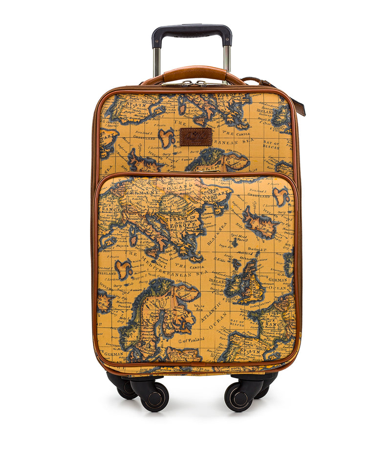 Vettore Trolley - Patina Coated Linen Canvas European Map Print