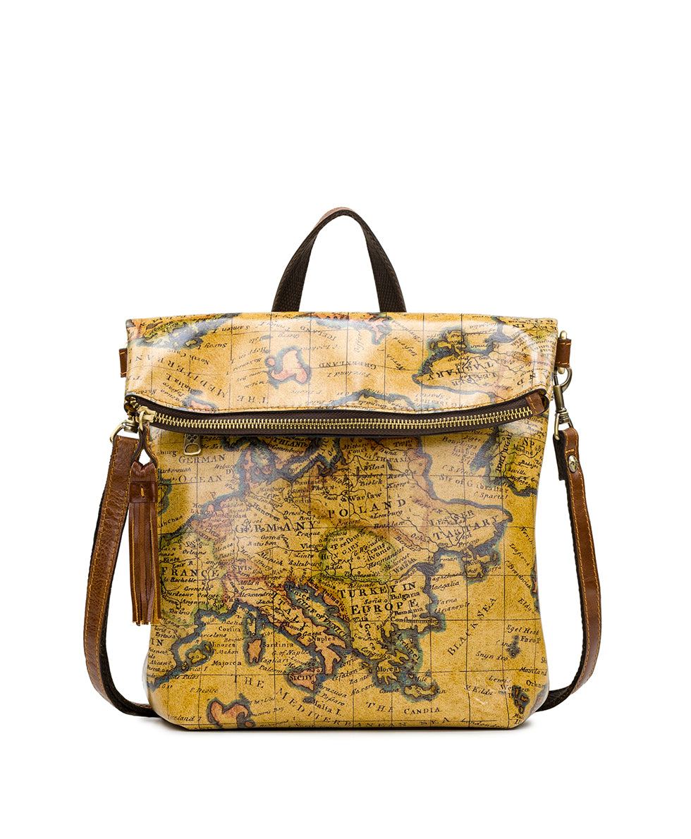 Luzille Backpack- European Map - european map - by Patricia Nash - View 1 of 4
