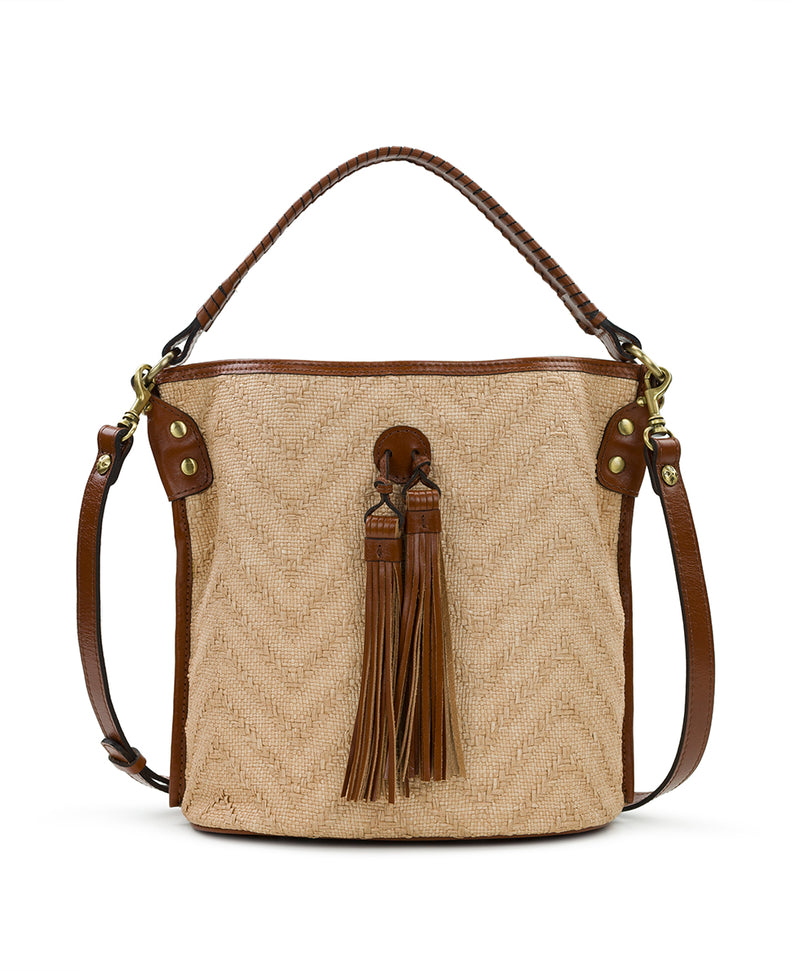 J.Crew: Woven Bucket Bag In Leather And Suede For Women