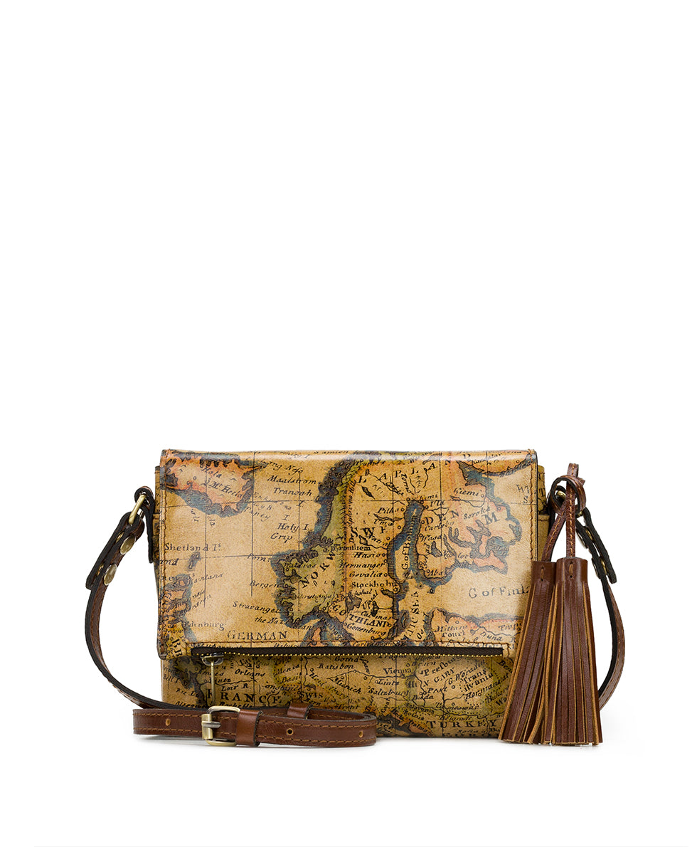 Corfu Crossbody Bag - European Map - european map - by Patricia Nash - View 1 of 4