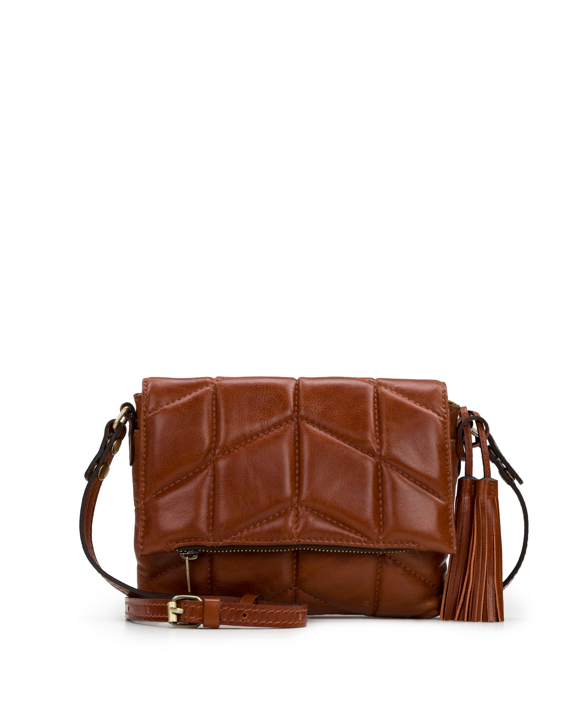 Corfu Crossbody - Quilted Vintage Distressed Leather