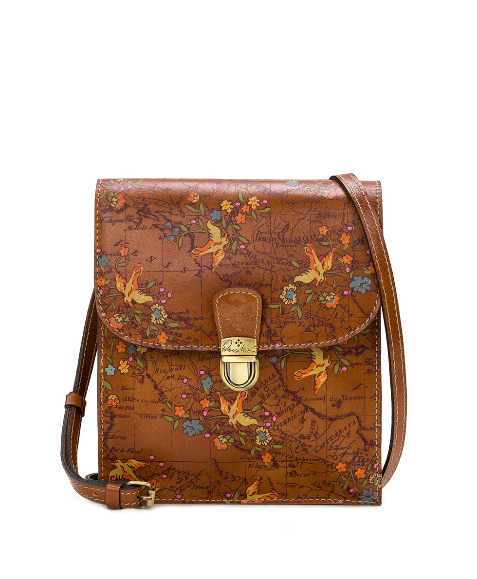 Andrea Master Crossbody Organizer Floral Map Patricia Nash