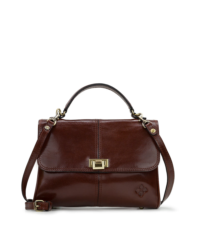Patricia Nash Yoeky Leather Top-Handle Crossbody Bag - 20510119