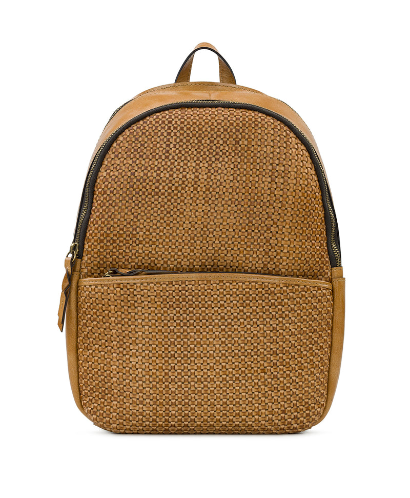Turi Backpack - Small Woven Leather