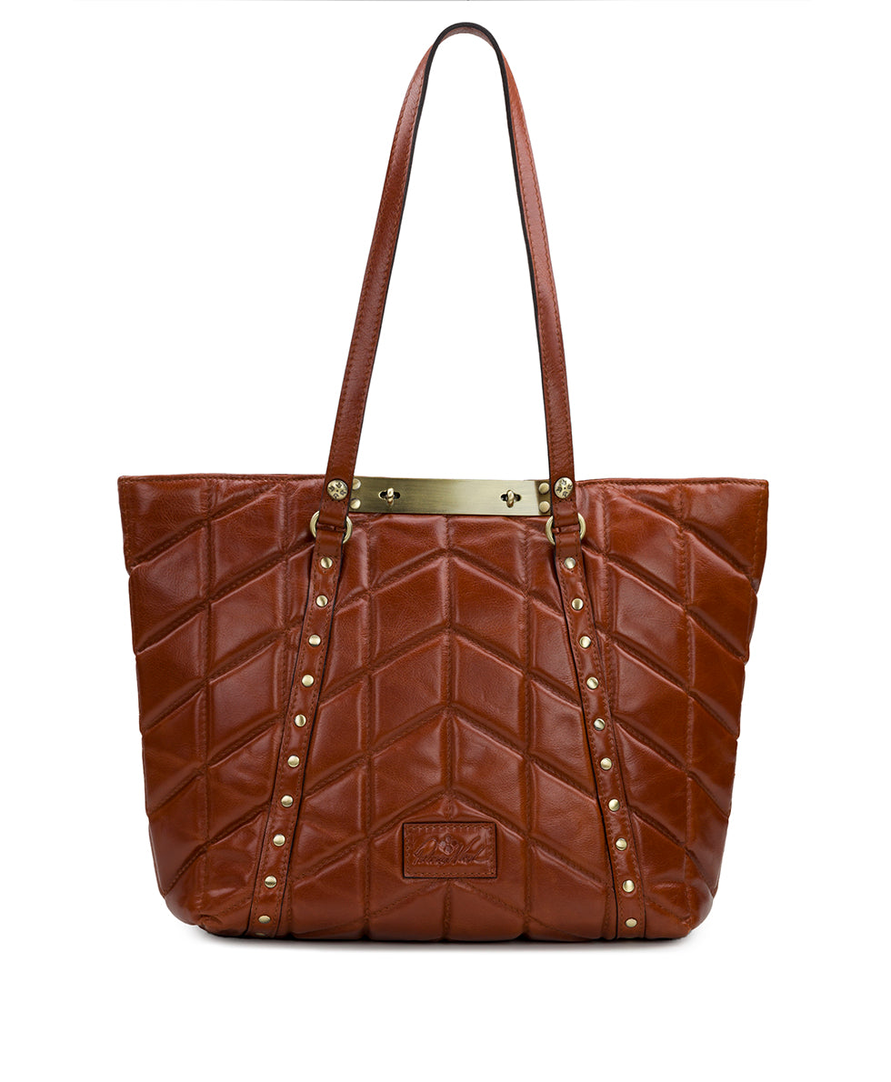 Benvenuto Tote - Quilted Vintage Distressed Leather – Patricia Nash