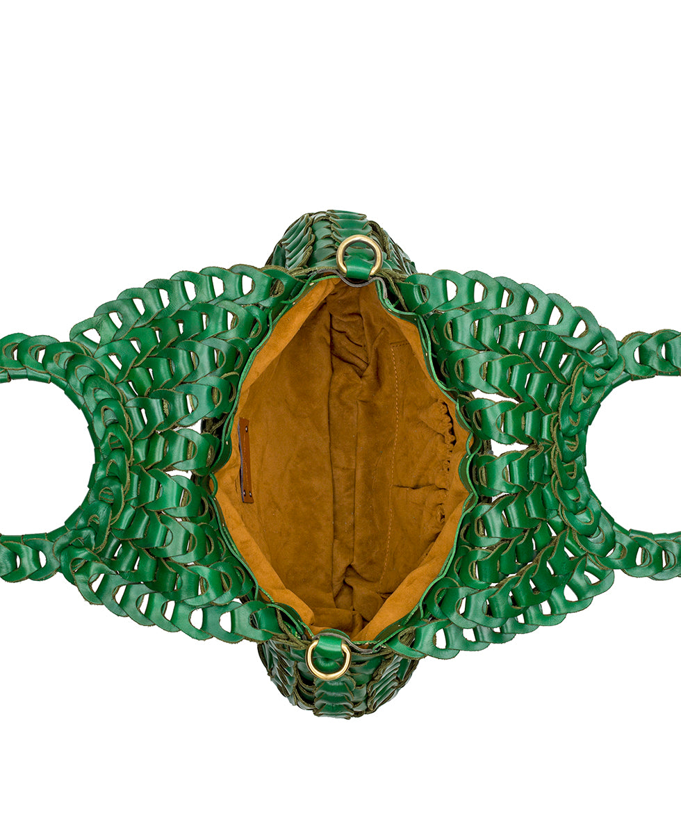 Female - Pisticci Flapover Crossbody Bag - Chainlink Leather - florence - by Patricia Nash - View 33 of 60