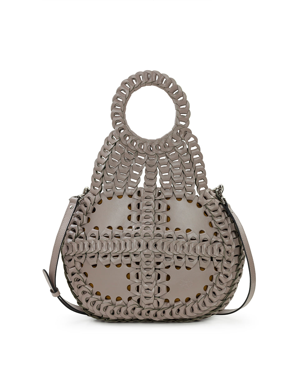 Female - Pisticci Flapover Crossbody Bag - Chainlink Leather - florence - by Patricia Nash - View 43 of 60
