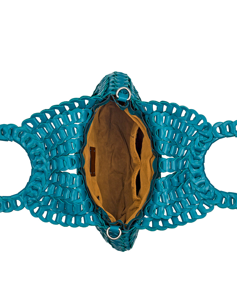 Female - Pisticci Flapover Crossbody Bag - Chainlink Leather - florence - by Patricia Nash - View 50 of 60