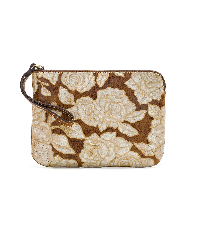 Cassini Wristlet - Tonal Natural Embroidery