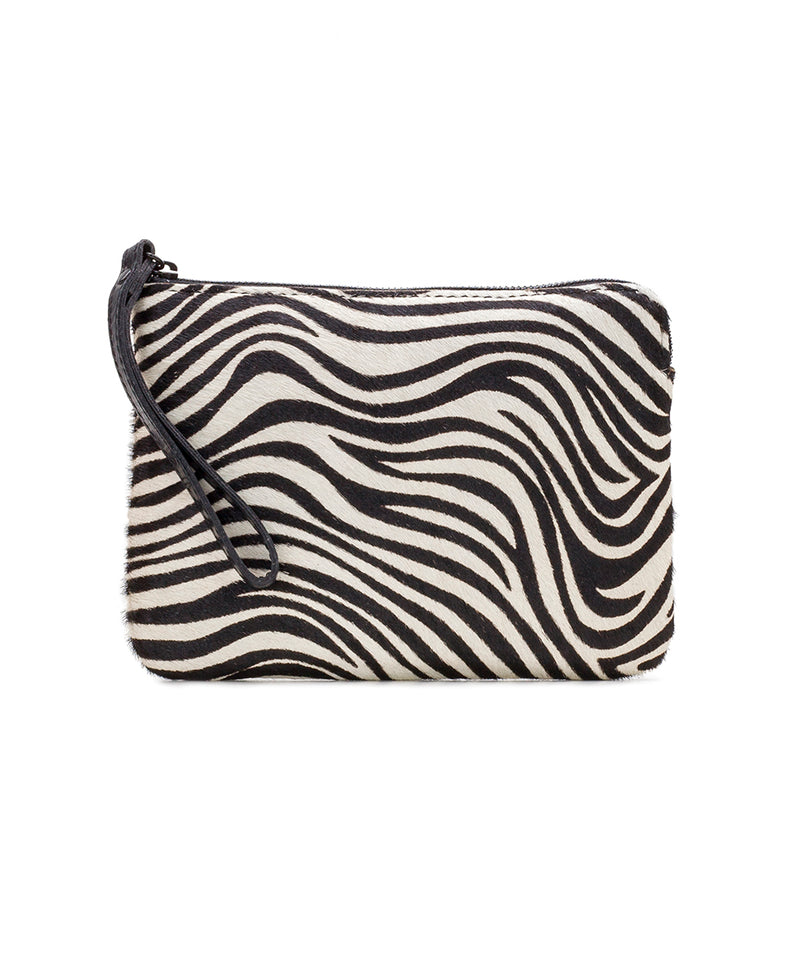 Cassini Wristlet - Zebra Haircalf