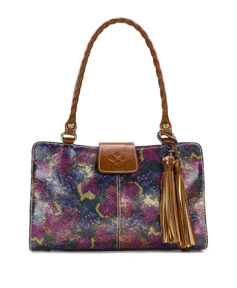 Rienzo Satchel - Metallic Dusted Paisley