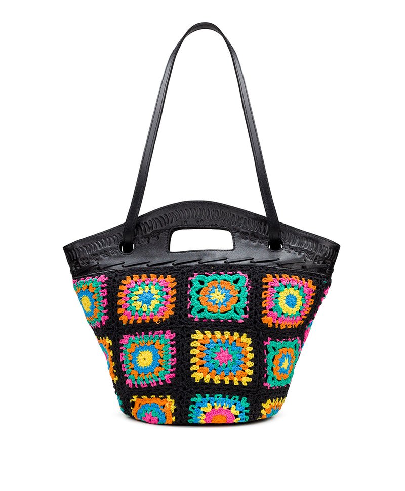 Crochet Granny Squares // Bright Duffle Bag