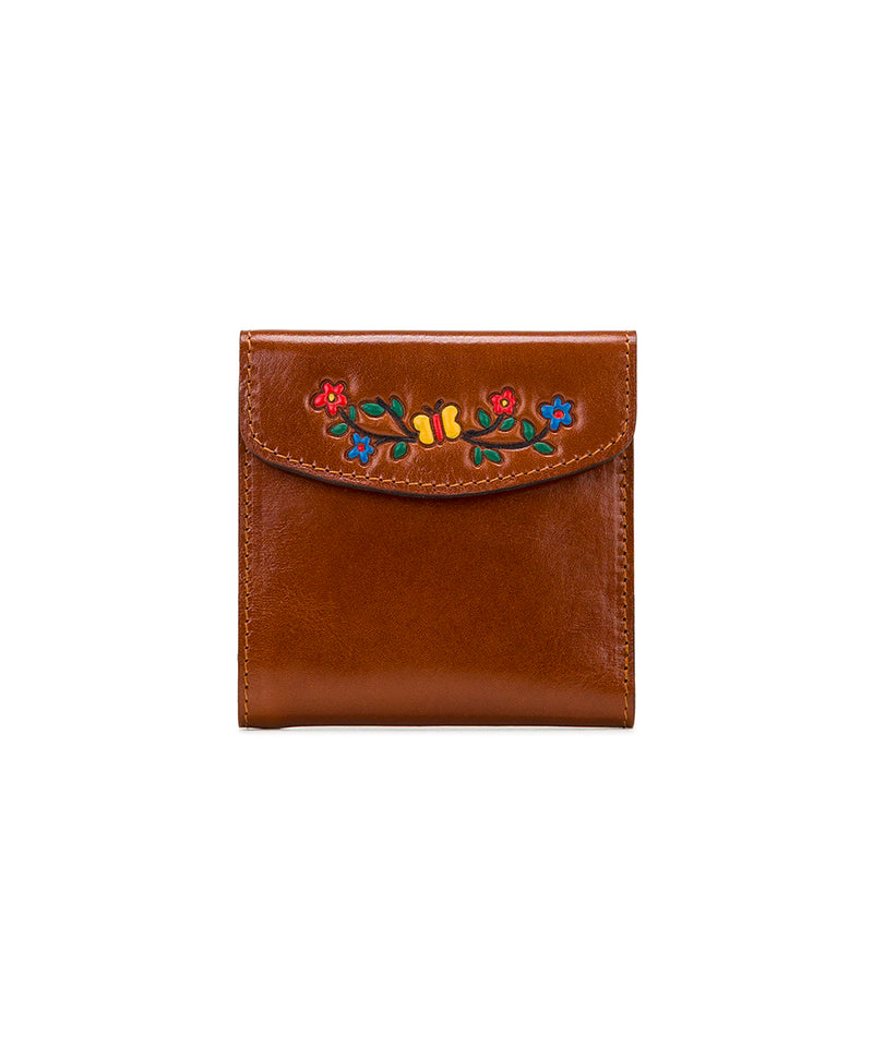 Reiti Bifold Wallet - Handpainted Floral Tooled