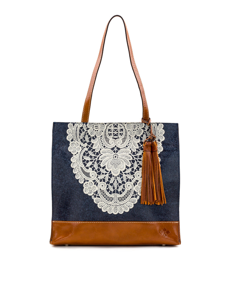 Toscano Tote - Crochet Embroidery