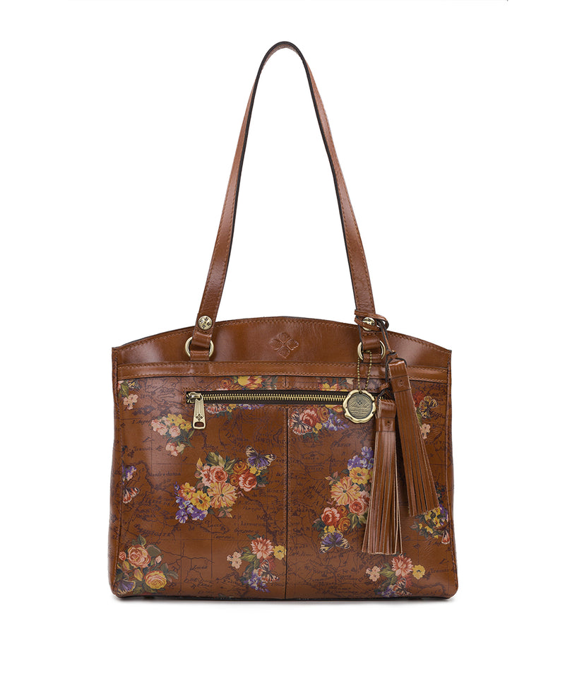 Poppy Tote - English Garden Floral Map