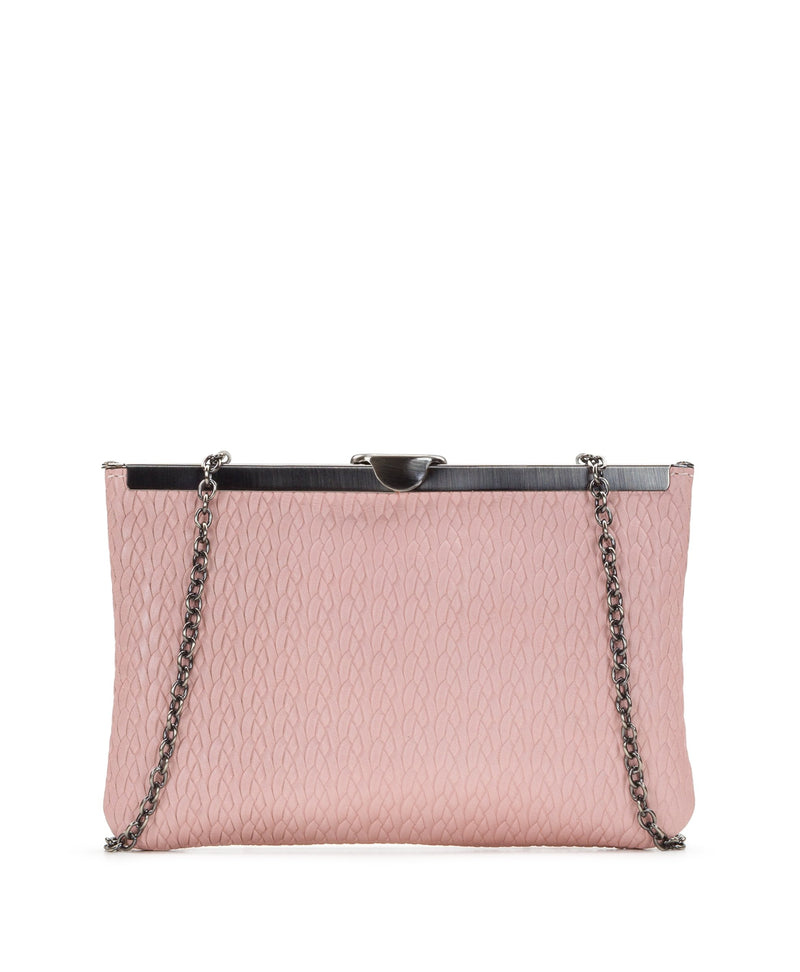 Asher Frame Clutch - Twisted Woven Embossed