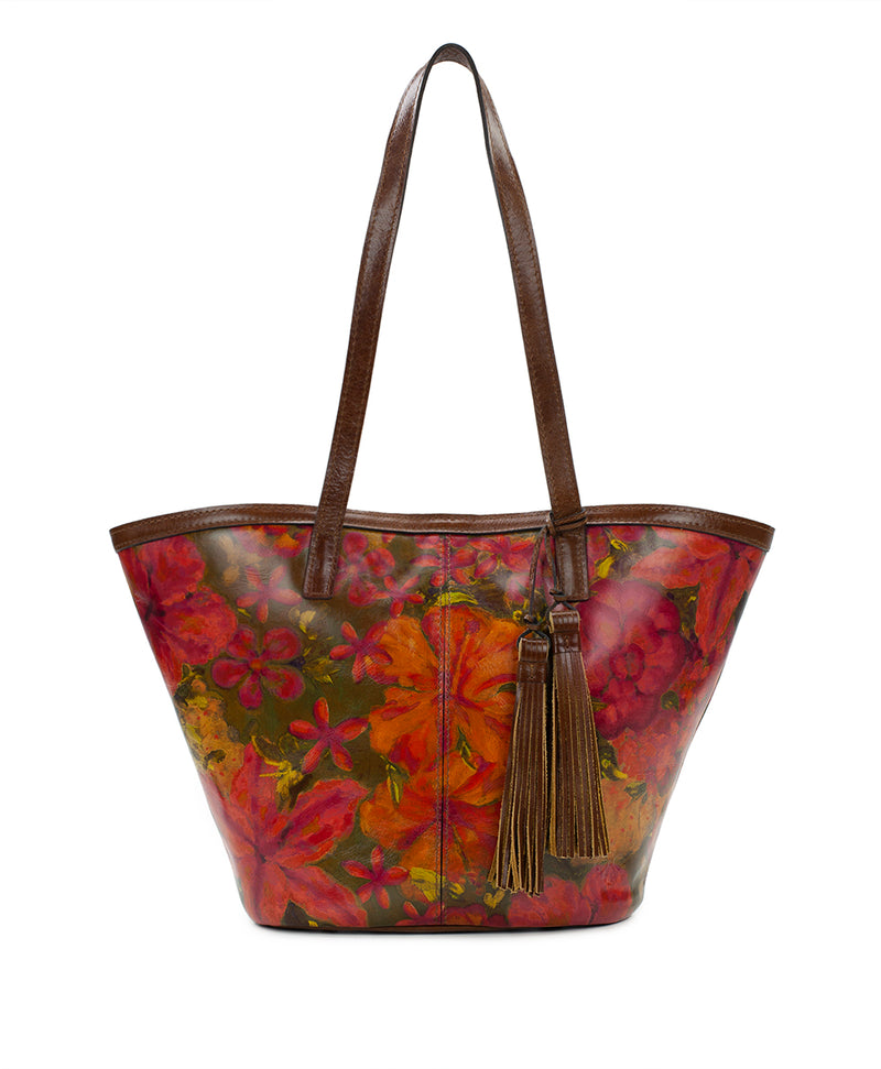 Marconia Tote - Floral Oil Painting