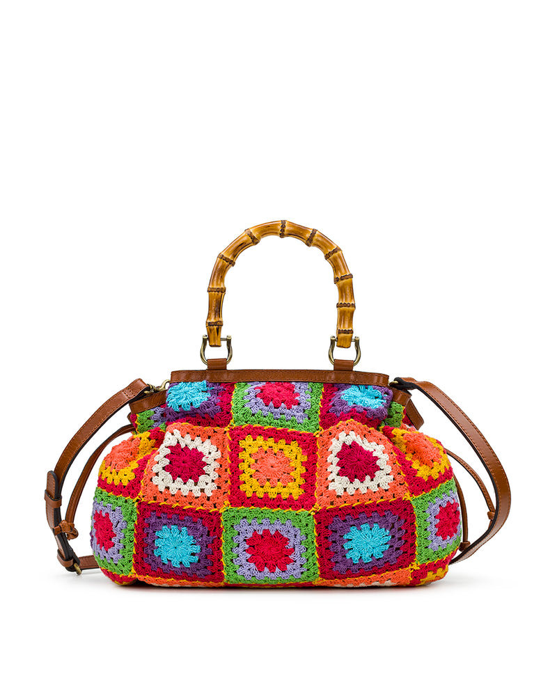 Cantinella Crochet Bag Granny Square Knit Patricia Nash