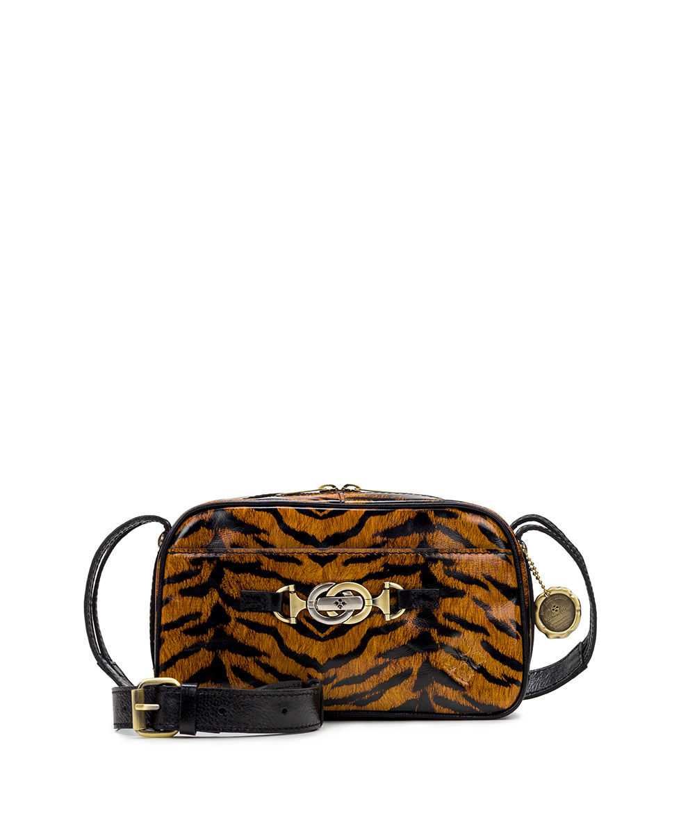 Best Betseville Betsey Johnson Animal Print Purse Bag Satchel Black Tan  Gold Tiger Stripes Pre-owned for sale in Magnolia, Texas for 2024